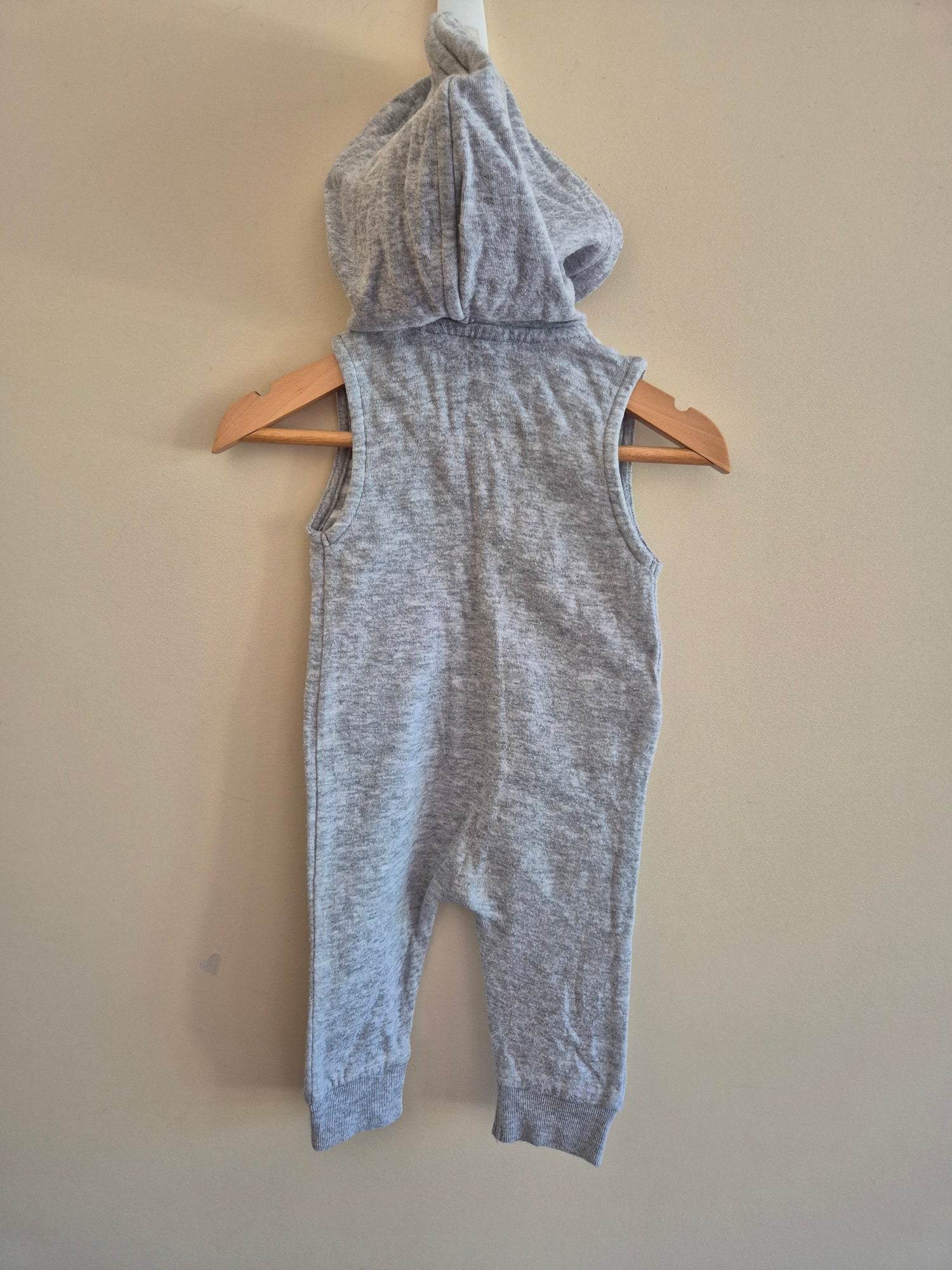 Country Road Grey Hooded Romper Size 000