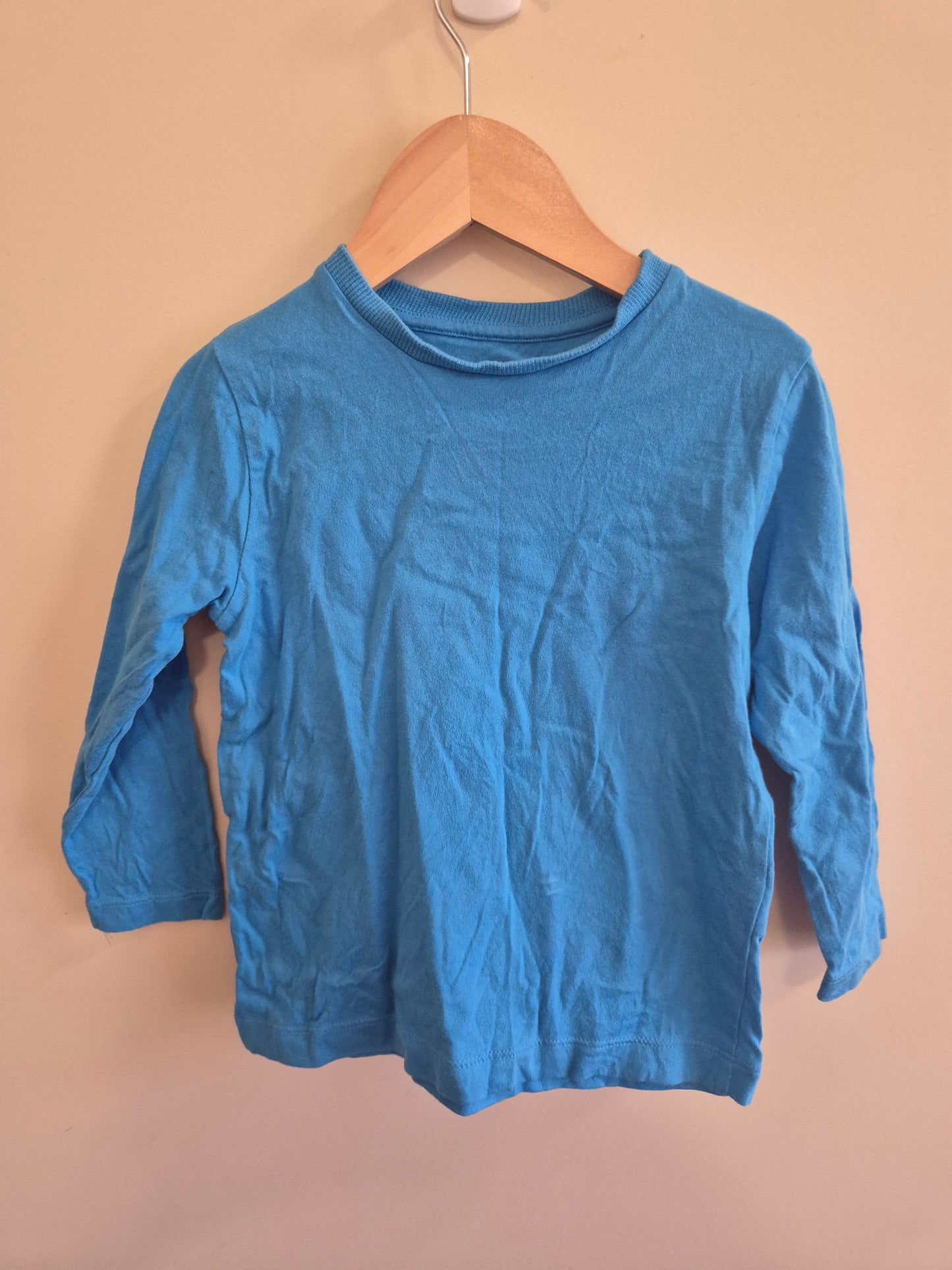 Basic Blue Long Sleeve Shirt Size 2