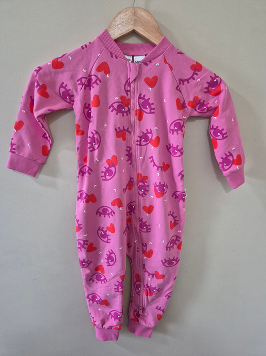 Pink BONDS Onesie - Size 2