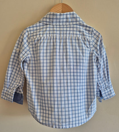 Seed Heritage Plaid Long Sleeve Shirt Size 2