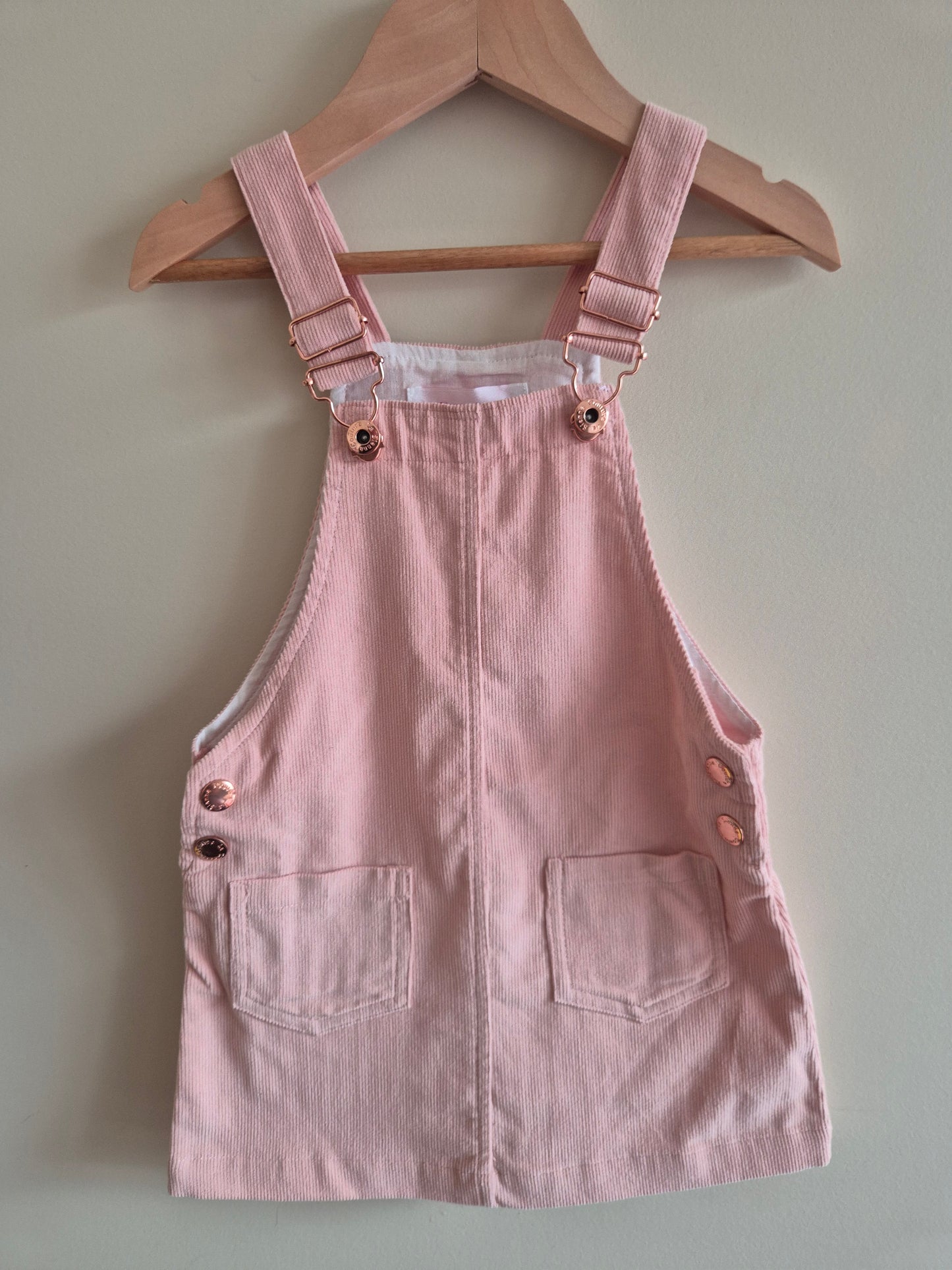 BNWT La Sienna Pinafore Dusty Pink Dress Size 2