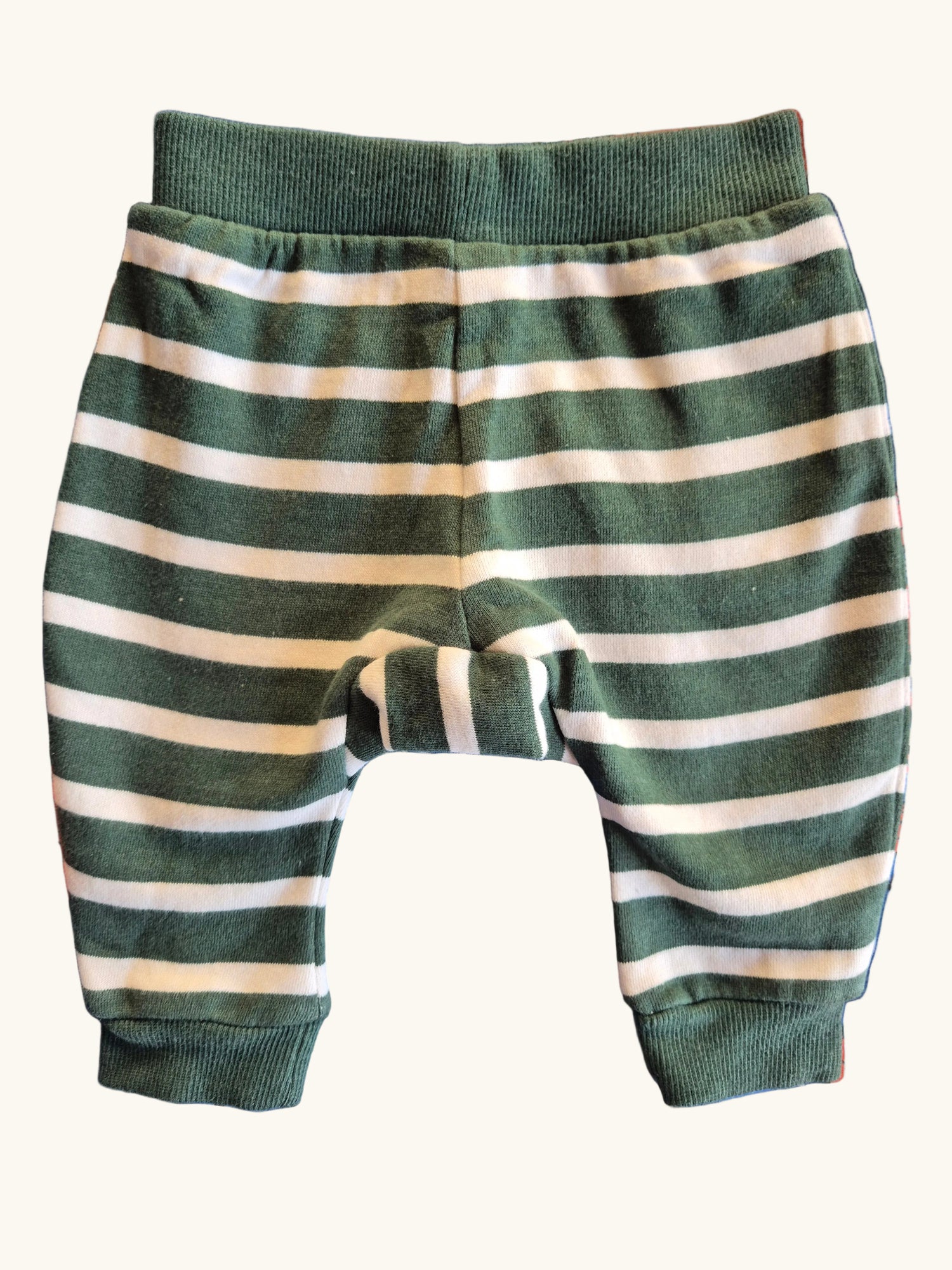 Sprout Green & White Striped Track Pants Size 000