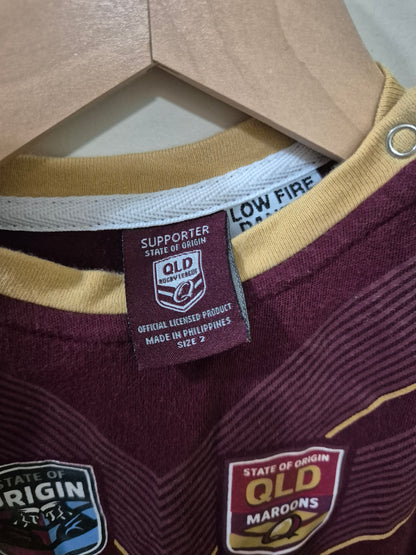 QLD State of Origin Onesie Size 2