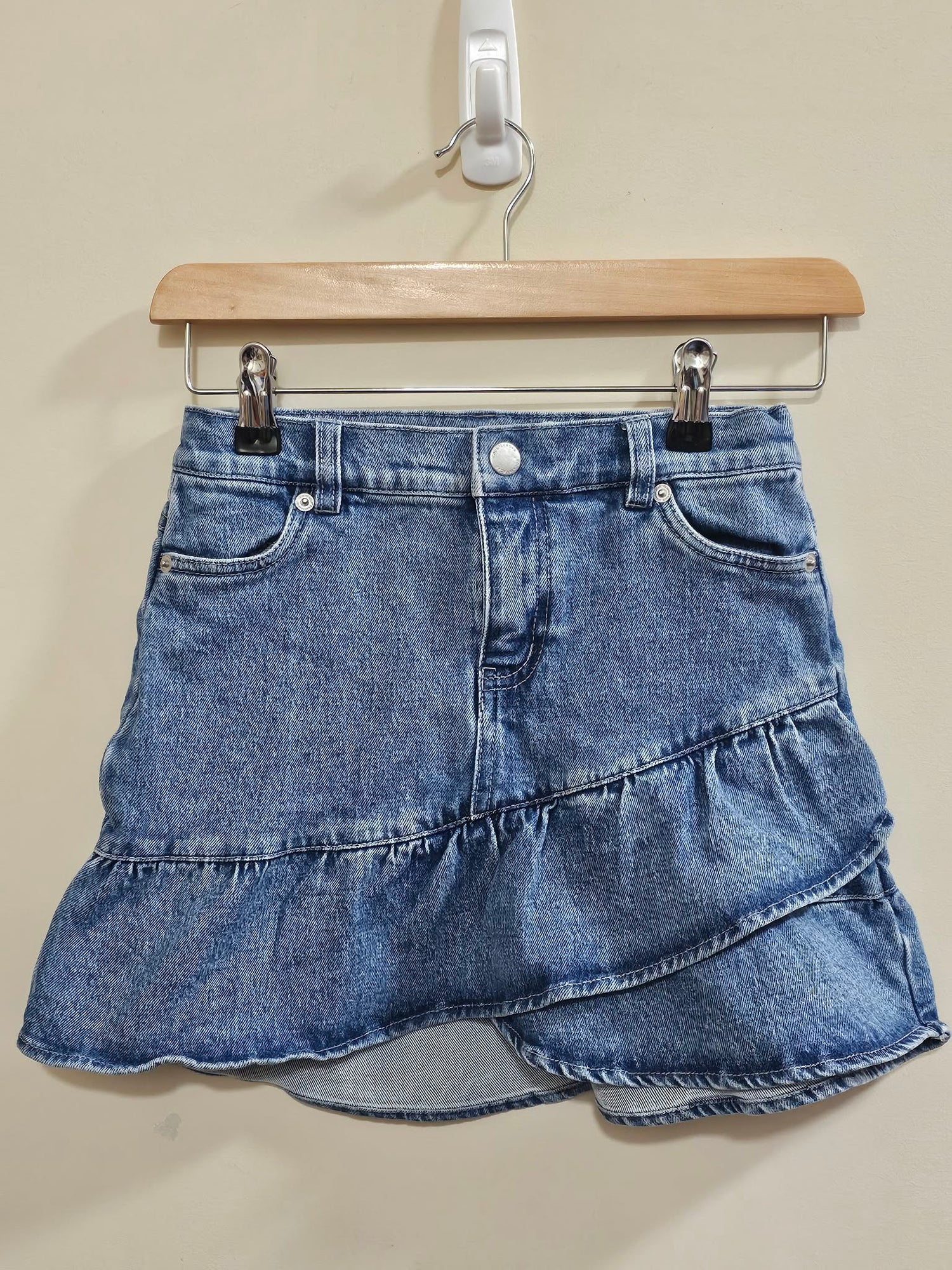 Country Road Frill Denim Skirt Size 8
