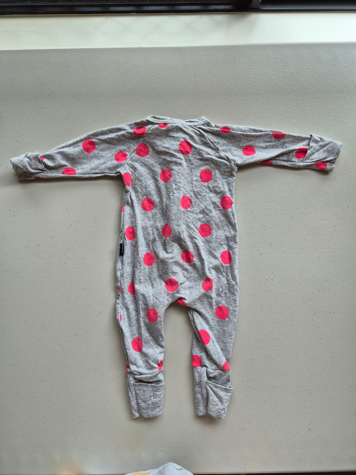 Bonds Wondersuit Pink Poka Dot Onesie Size 000