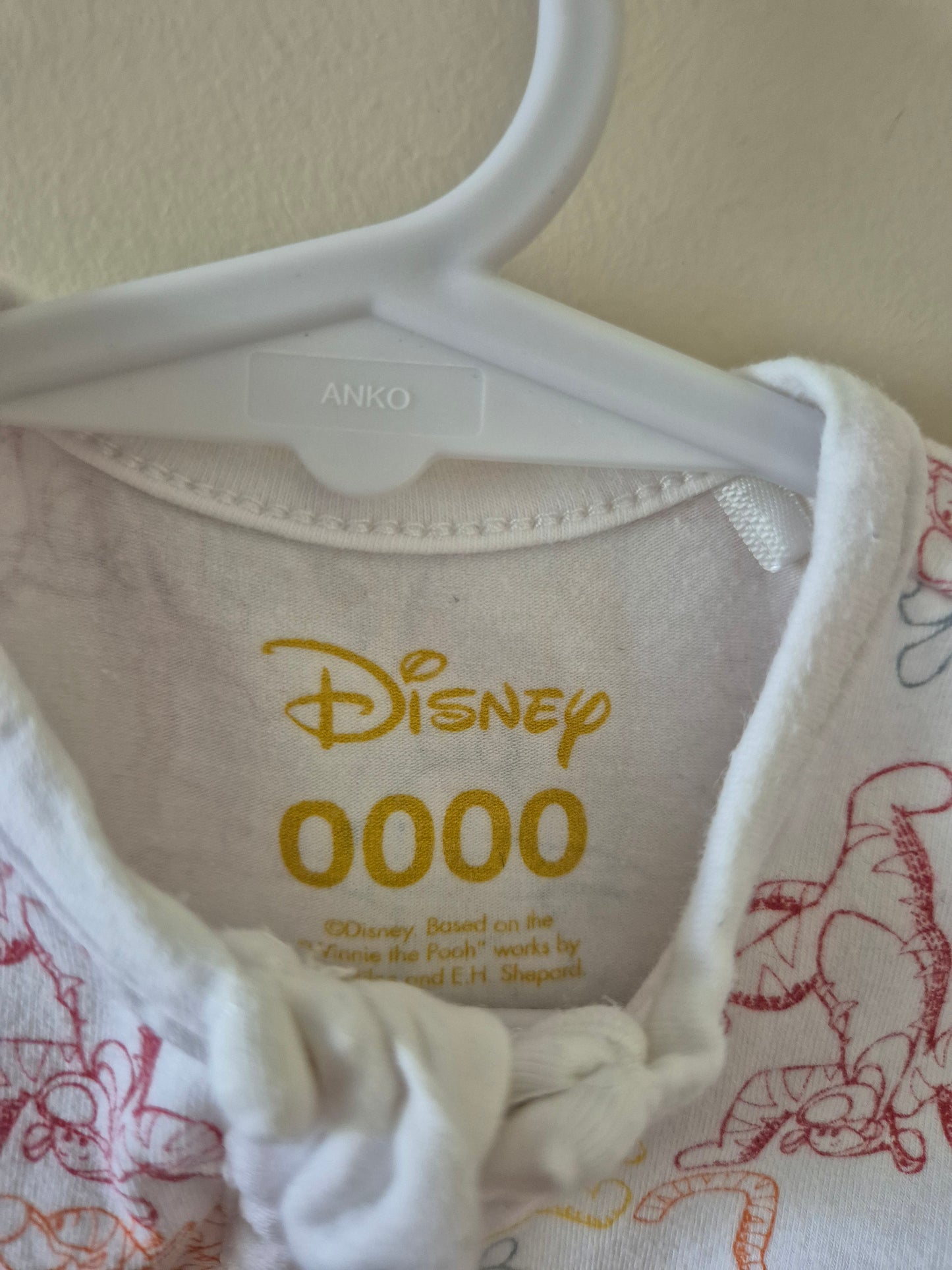 Winnie the Pooh Onesie - Size 0000