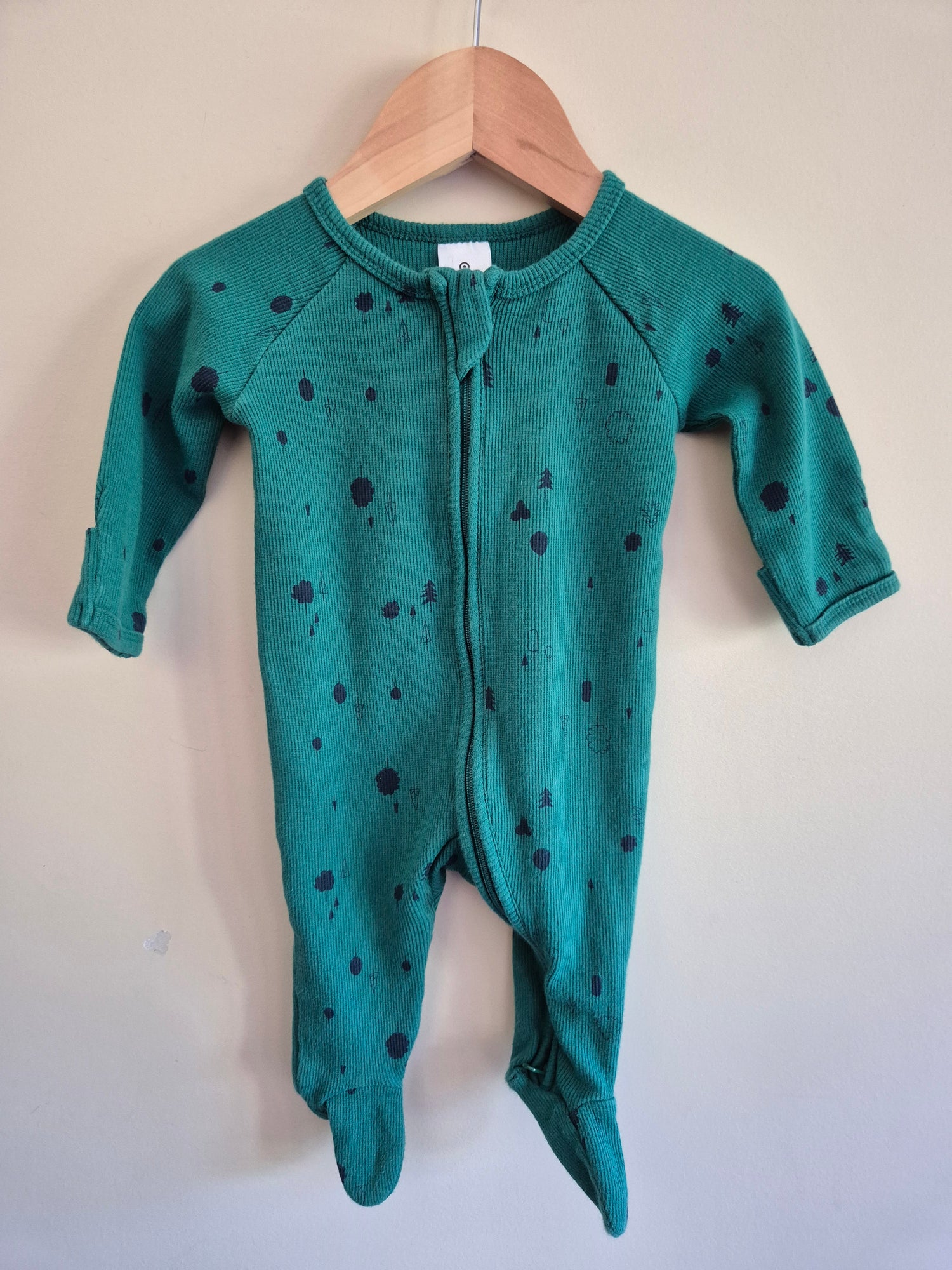 Target Green Ribbed Onesie Size 000