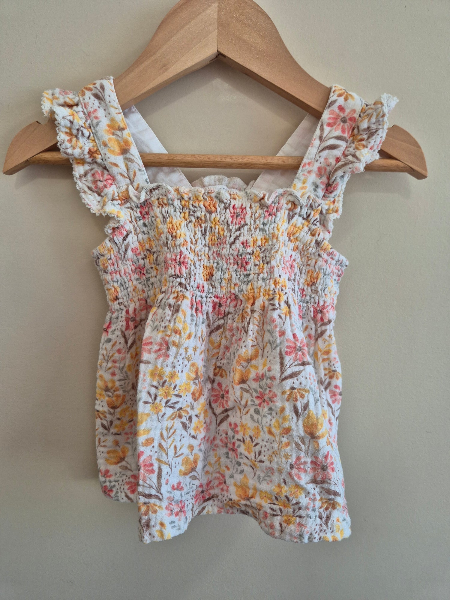 Purebaby Floral Flowy Shirt Size 0