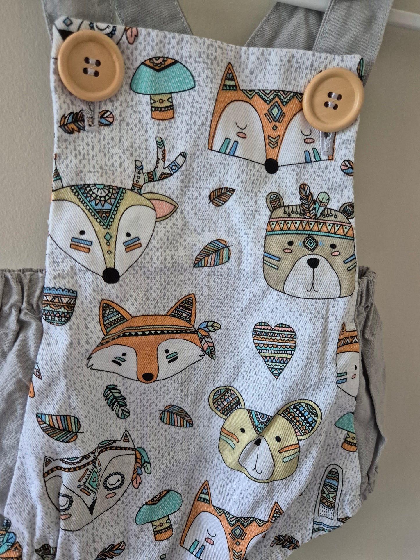 Overalls 🦊 - Size 0-3 months