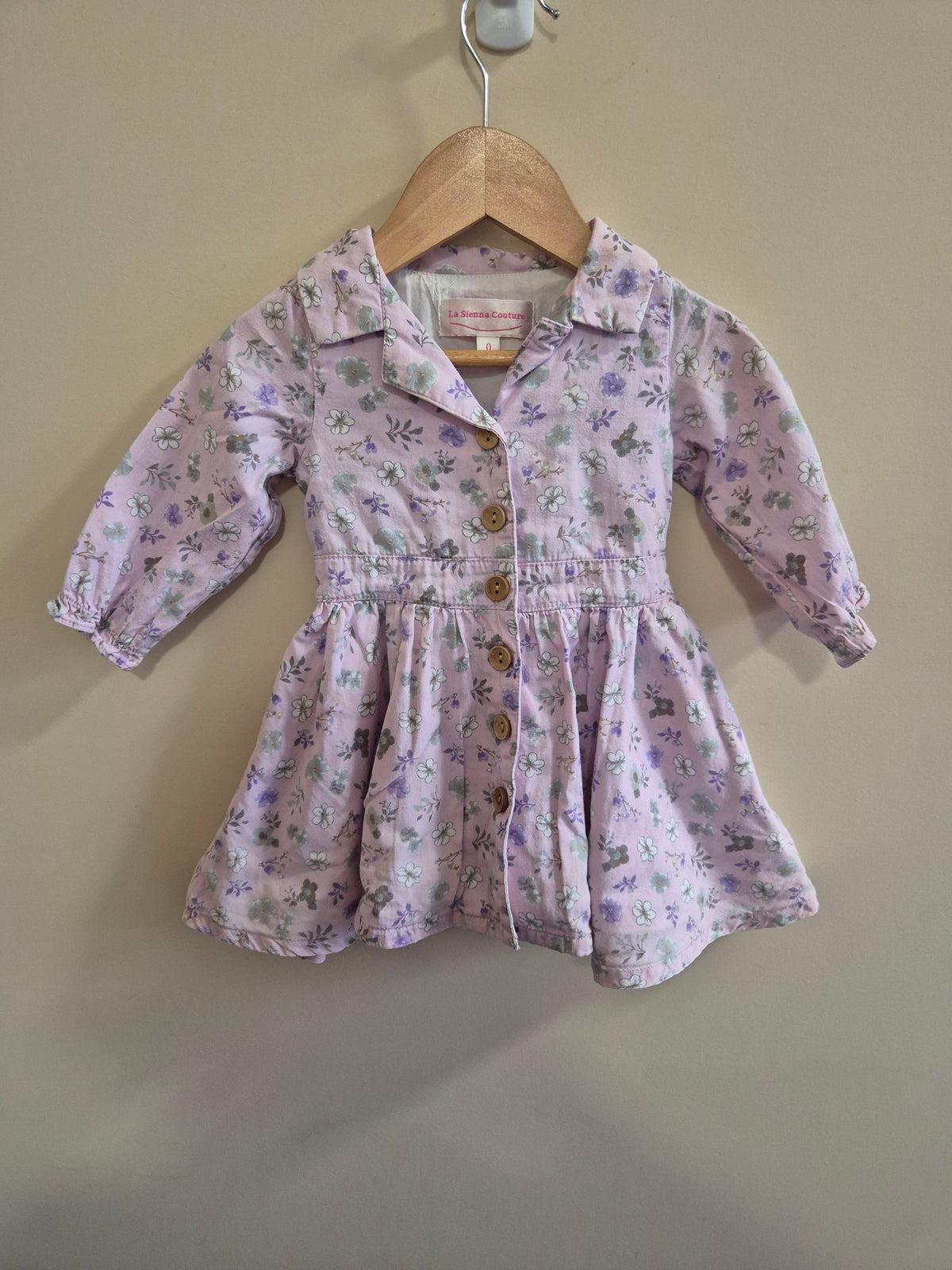 La Sienna Couture Button Up Dress Size 0