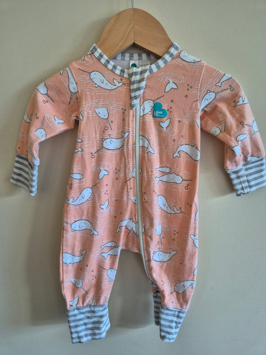Love To Dream Narwhal Romper Size 0000
