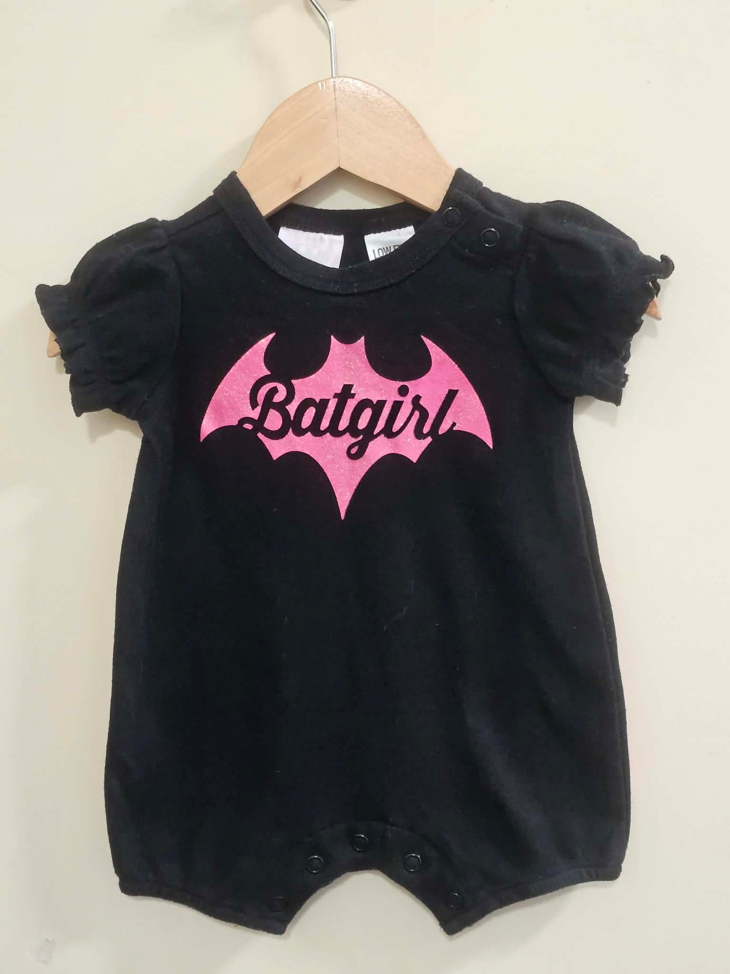 Batgirl Romper with Cape Size 000