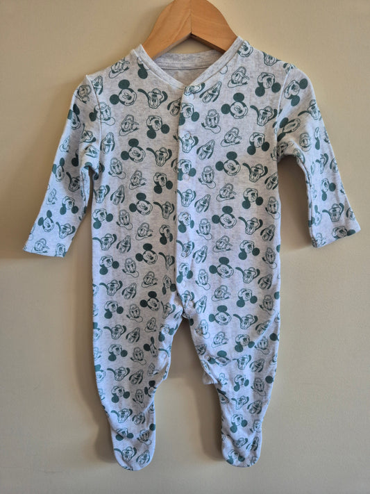 Disney Licensed Mickey Mouse Onesie Size 6-9months