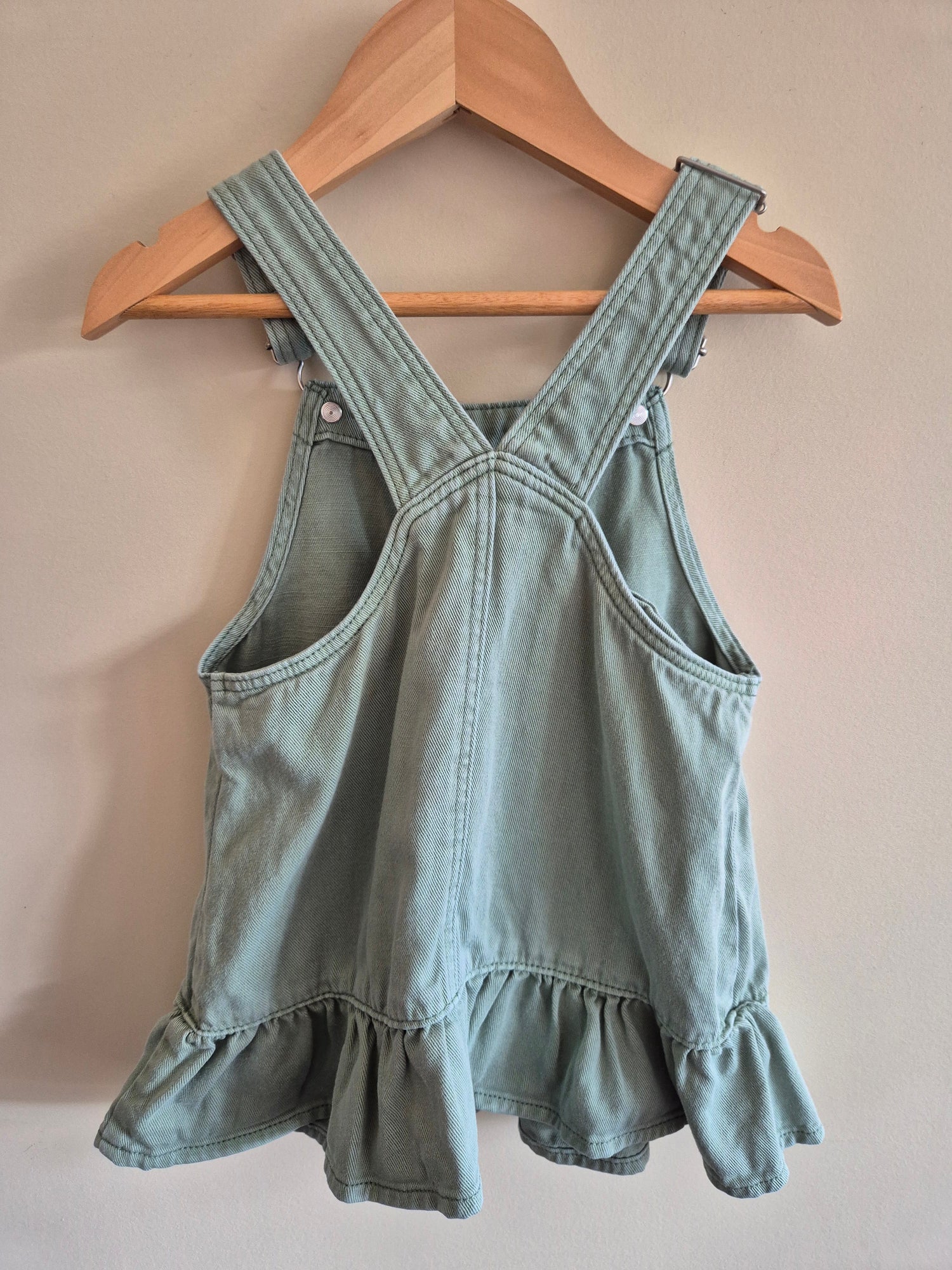 Target Green Denim Overall Dress Size 2
