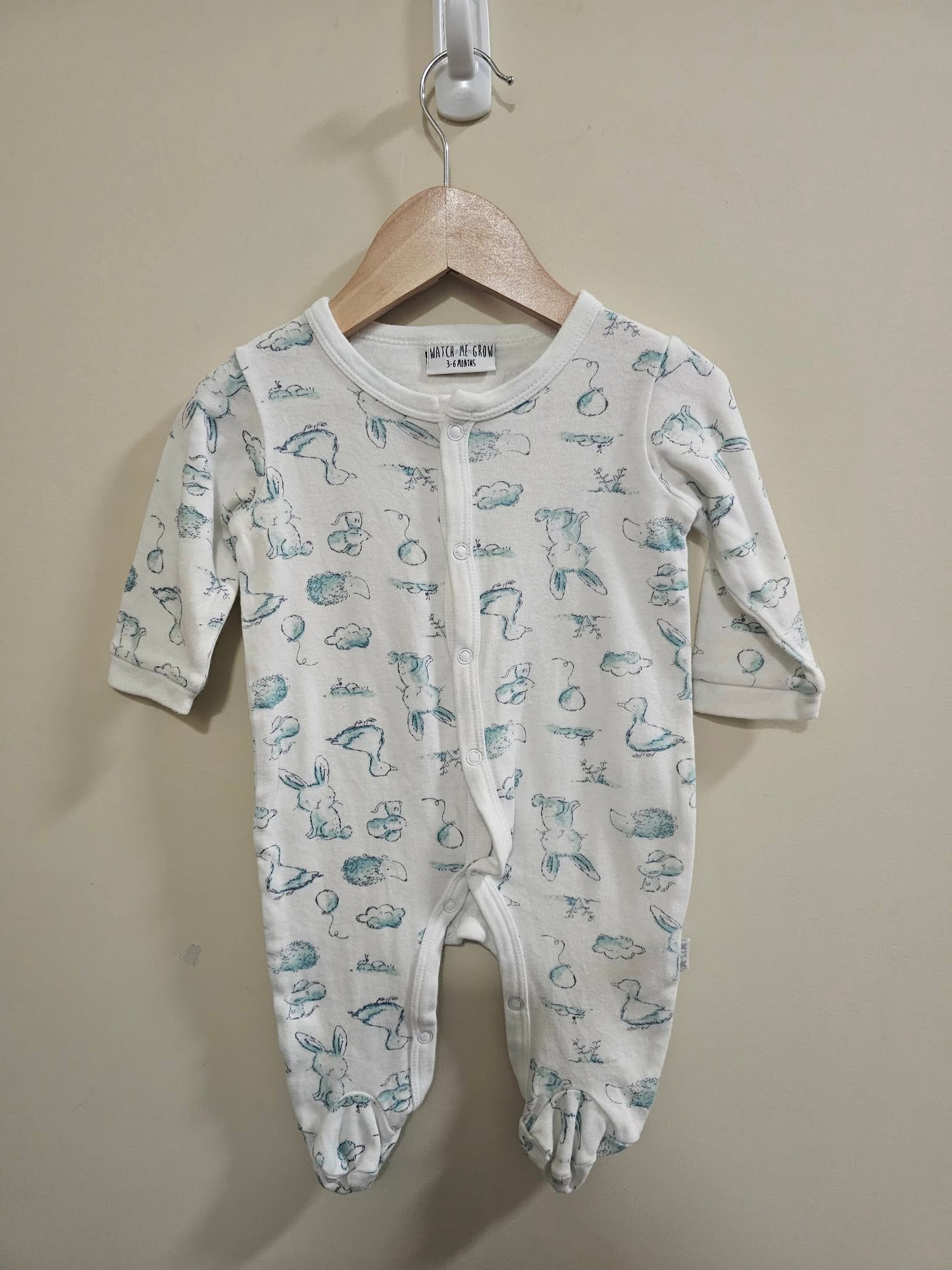 Watch Me Grow Onesie Size 00