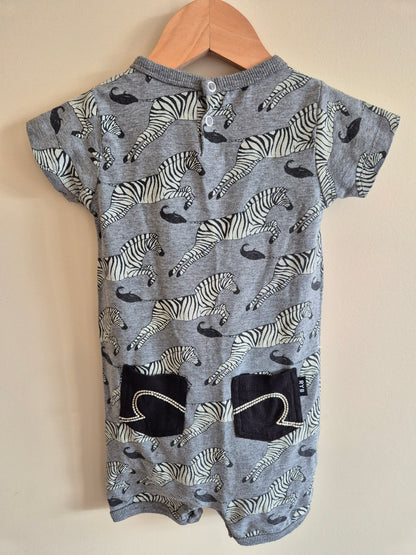 Rock Your Baby Zebra Romper Size 12-18 months