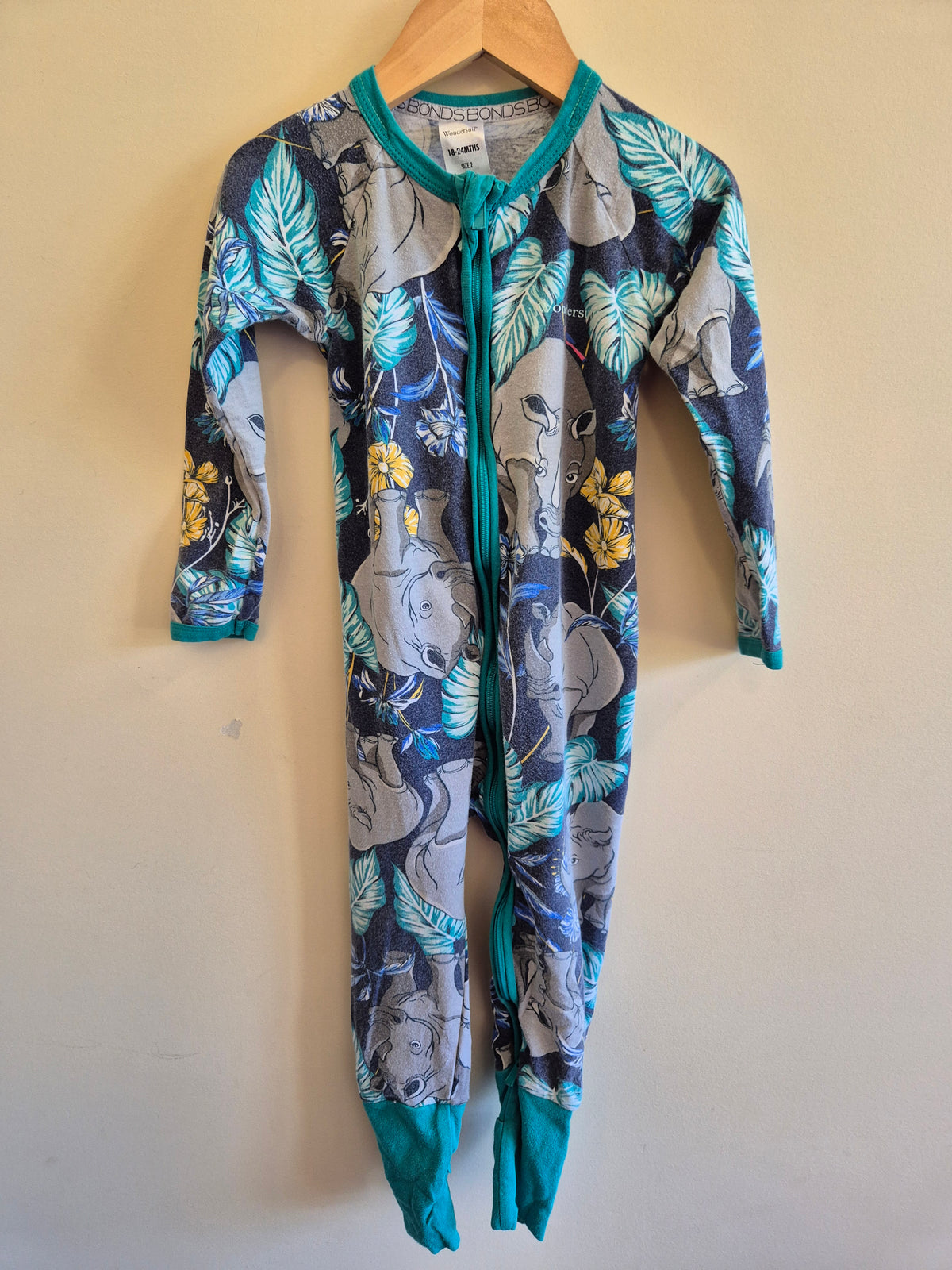 Bonds Rhino Wondersuit Size 2