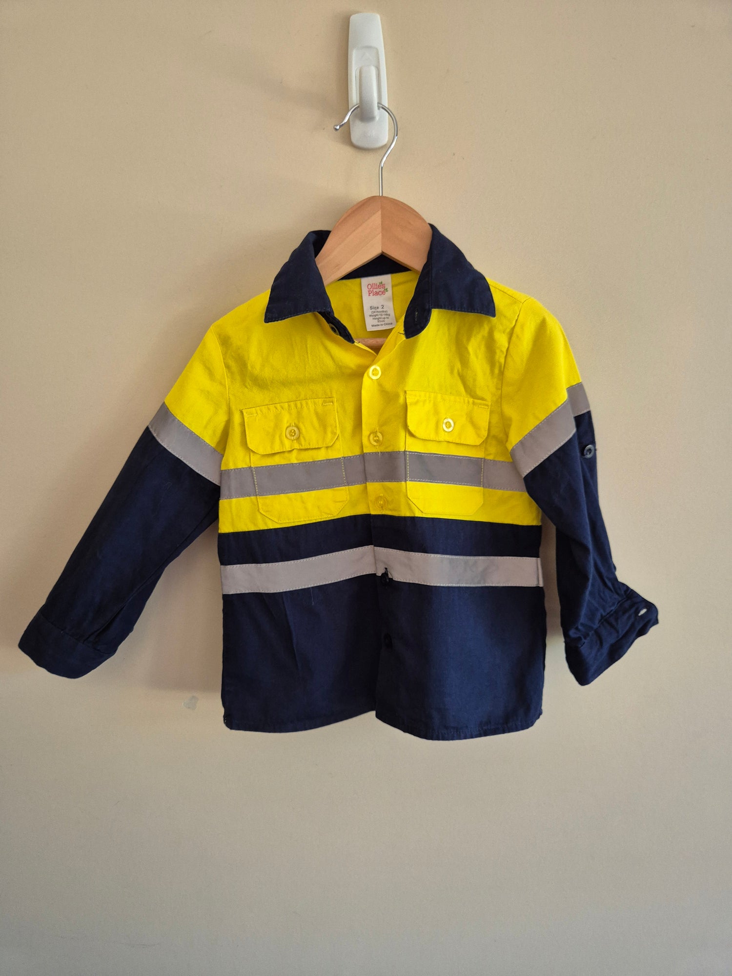Ollies Place Hi-Vis Long Sleeve Shirt Size 2