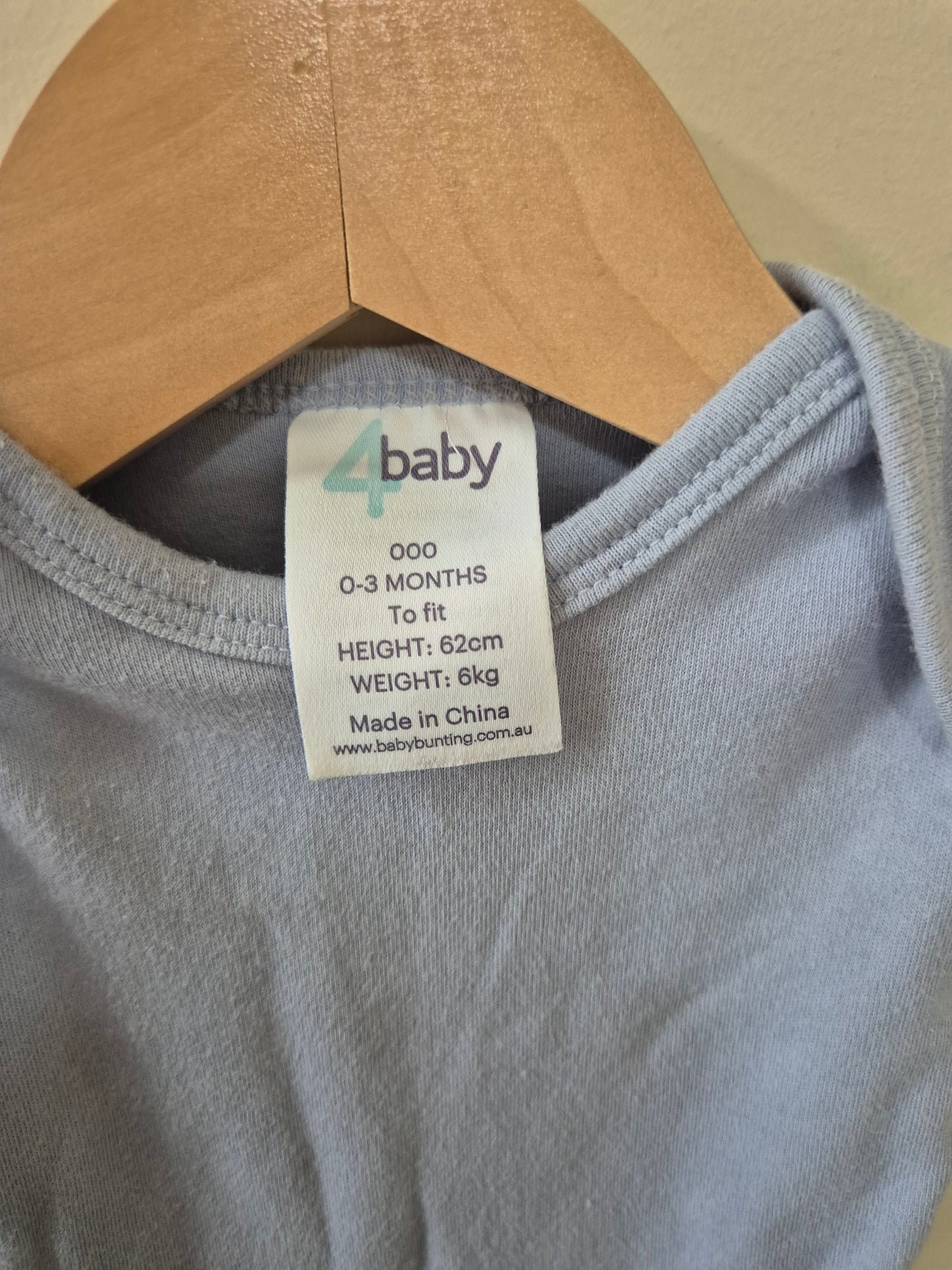 4Baby Blue Bodysuit Size 000