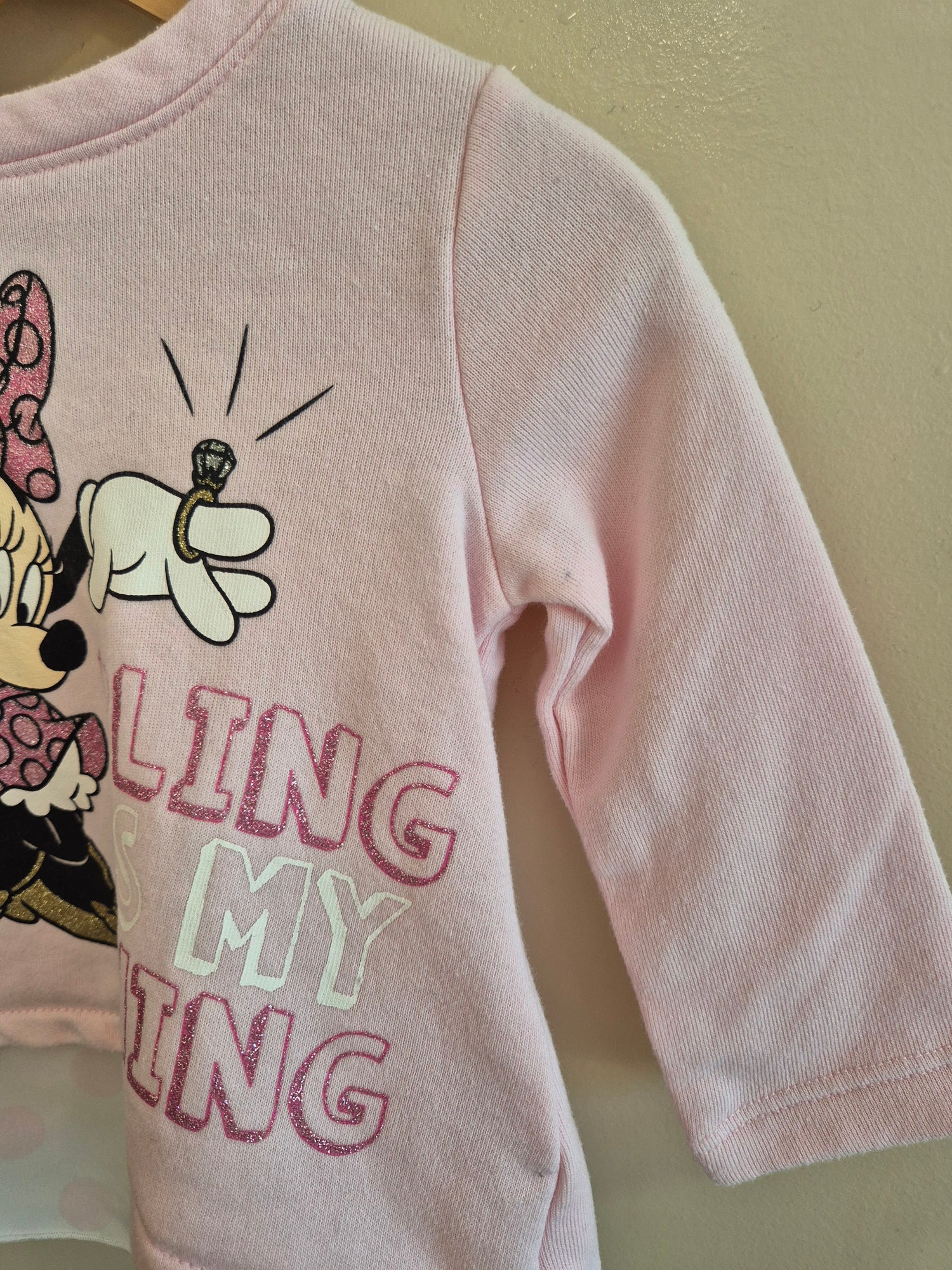 Minnie Mouse Long Sleeve Shirt Size 00