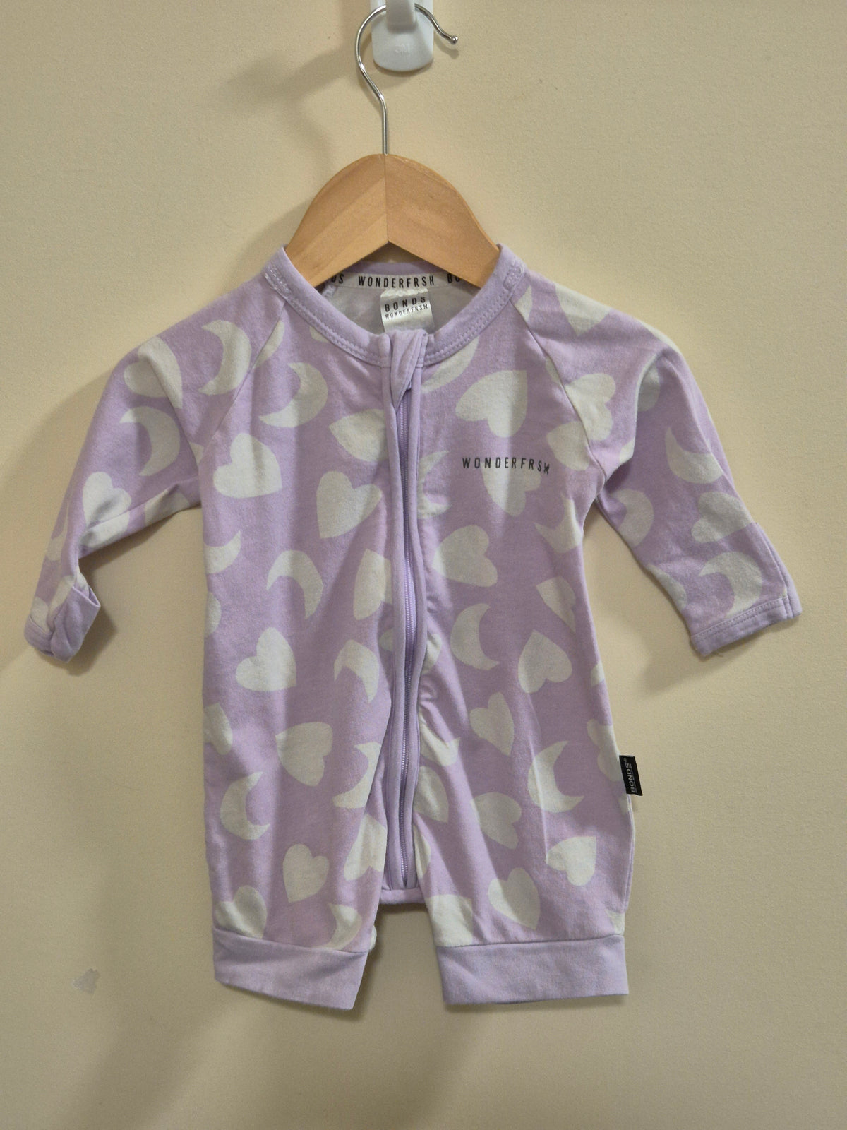 Bonds Long Sleeve Wonderfresh Romper Size 000