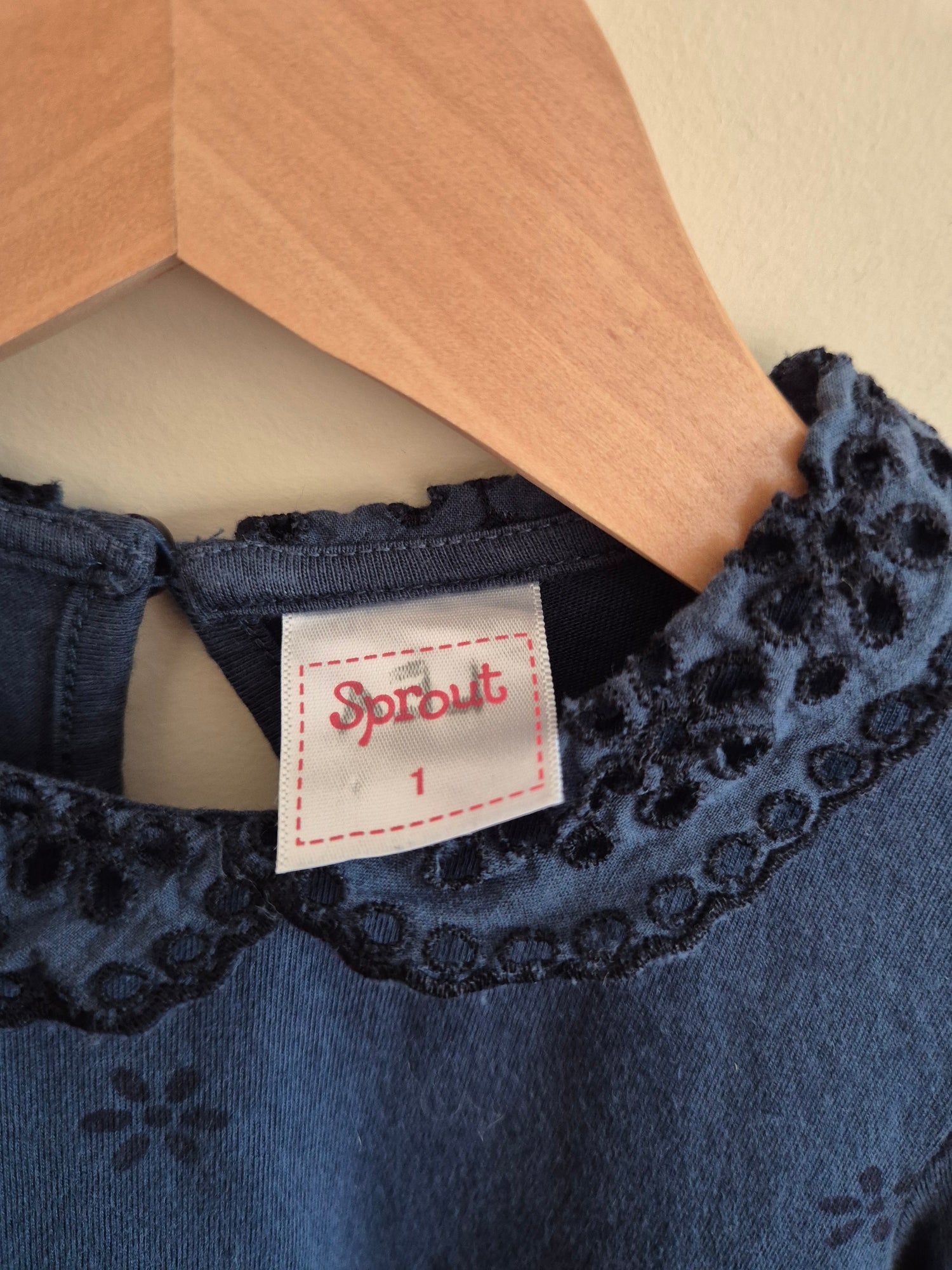 Sprout Long Sleeve Navy Dress Size 1