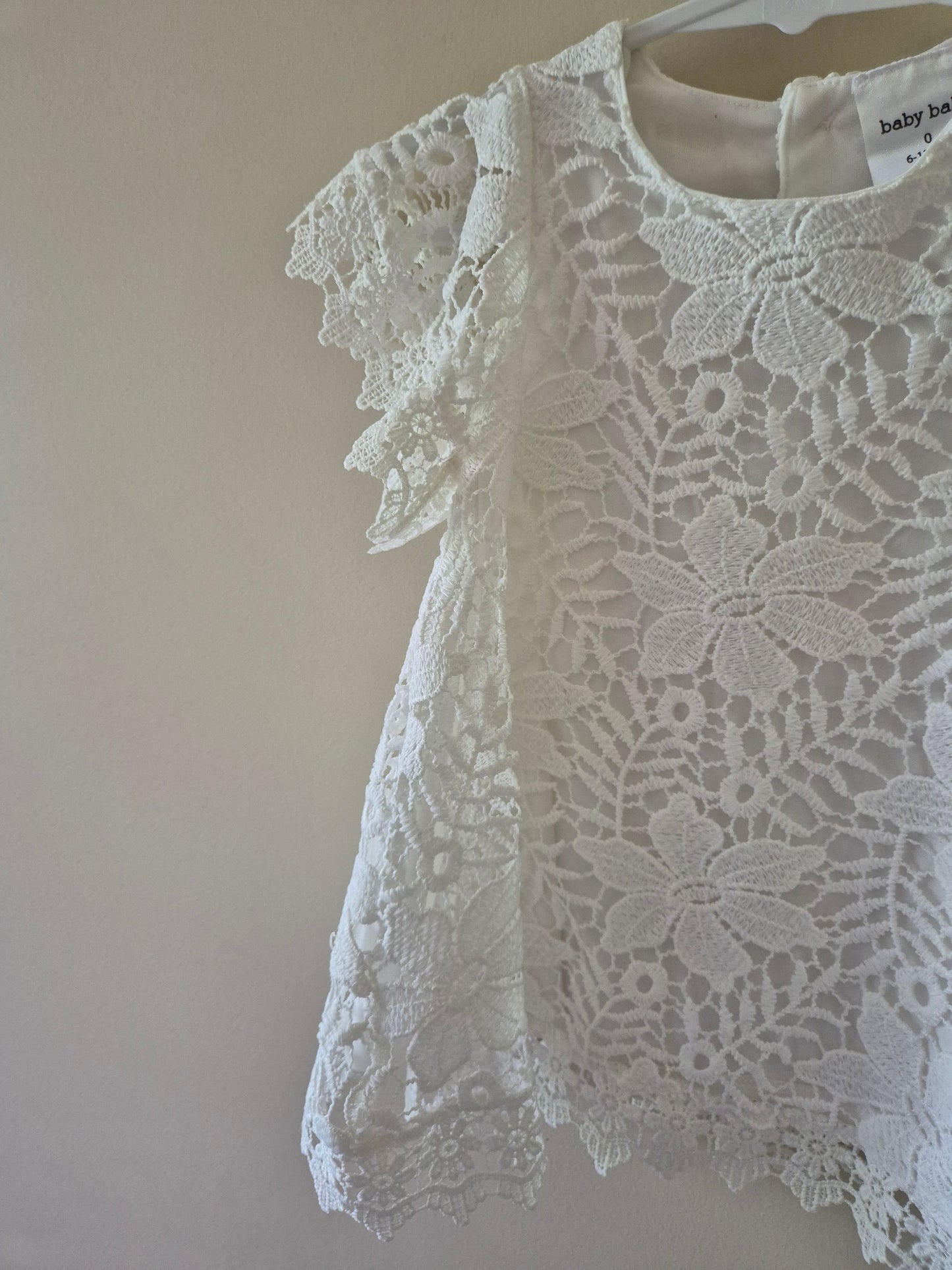 White Floral Dress - Size 0