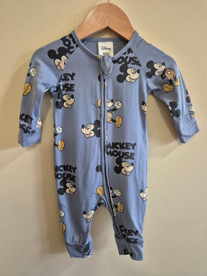 Mickey Mouse Onesie Size 000