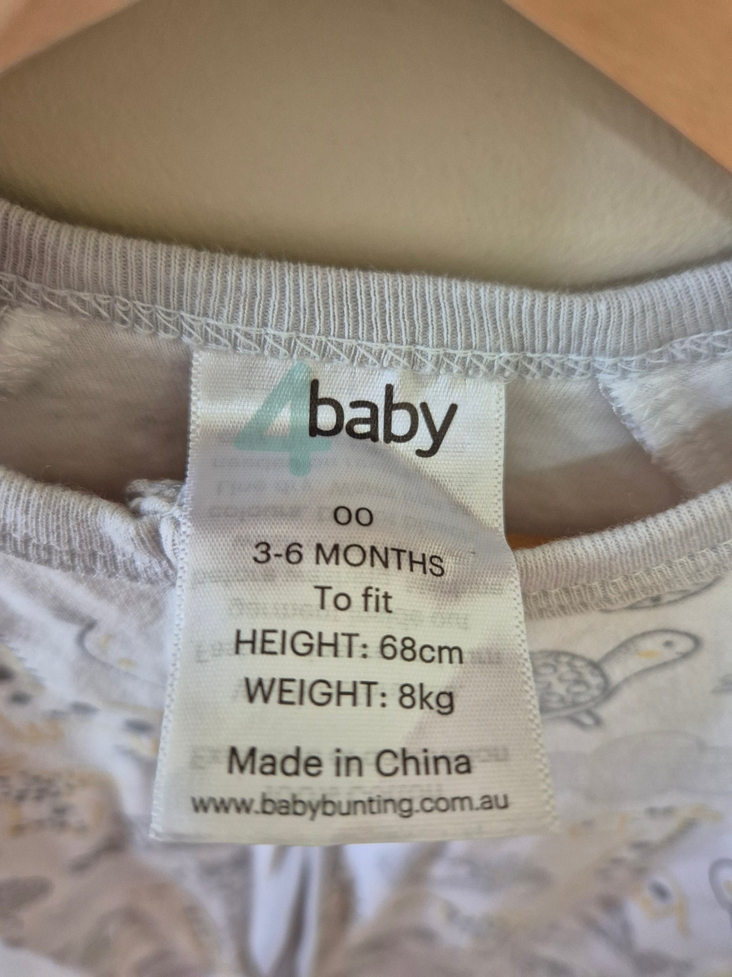 4baby Animal Onesie Size 00