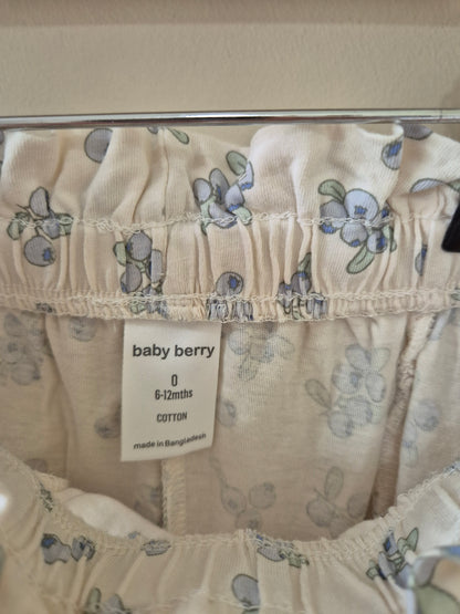Baby Berry Blueberry Frill Shorts Size 0