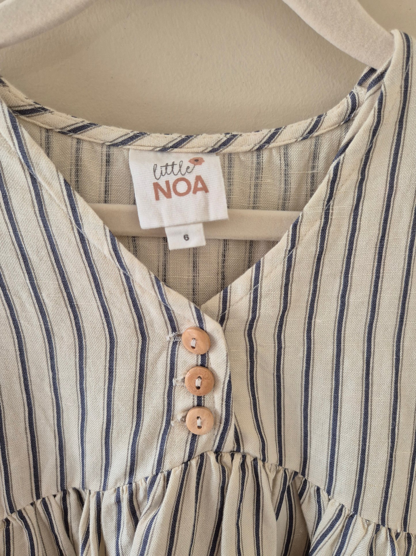 Little Noa Striped Dress - Size 6