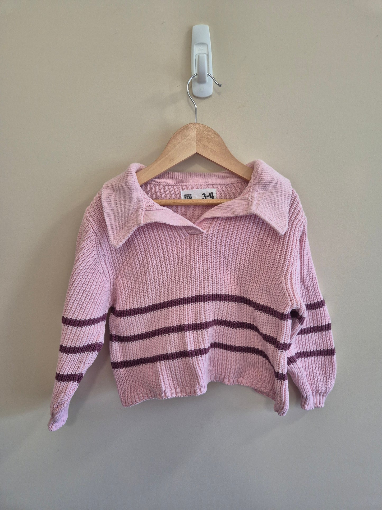 Cotton On Knitted Cropped Jumper Size 3-4