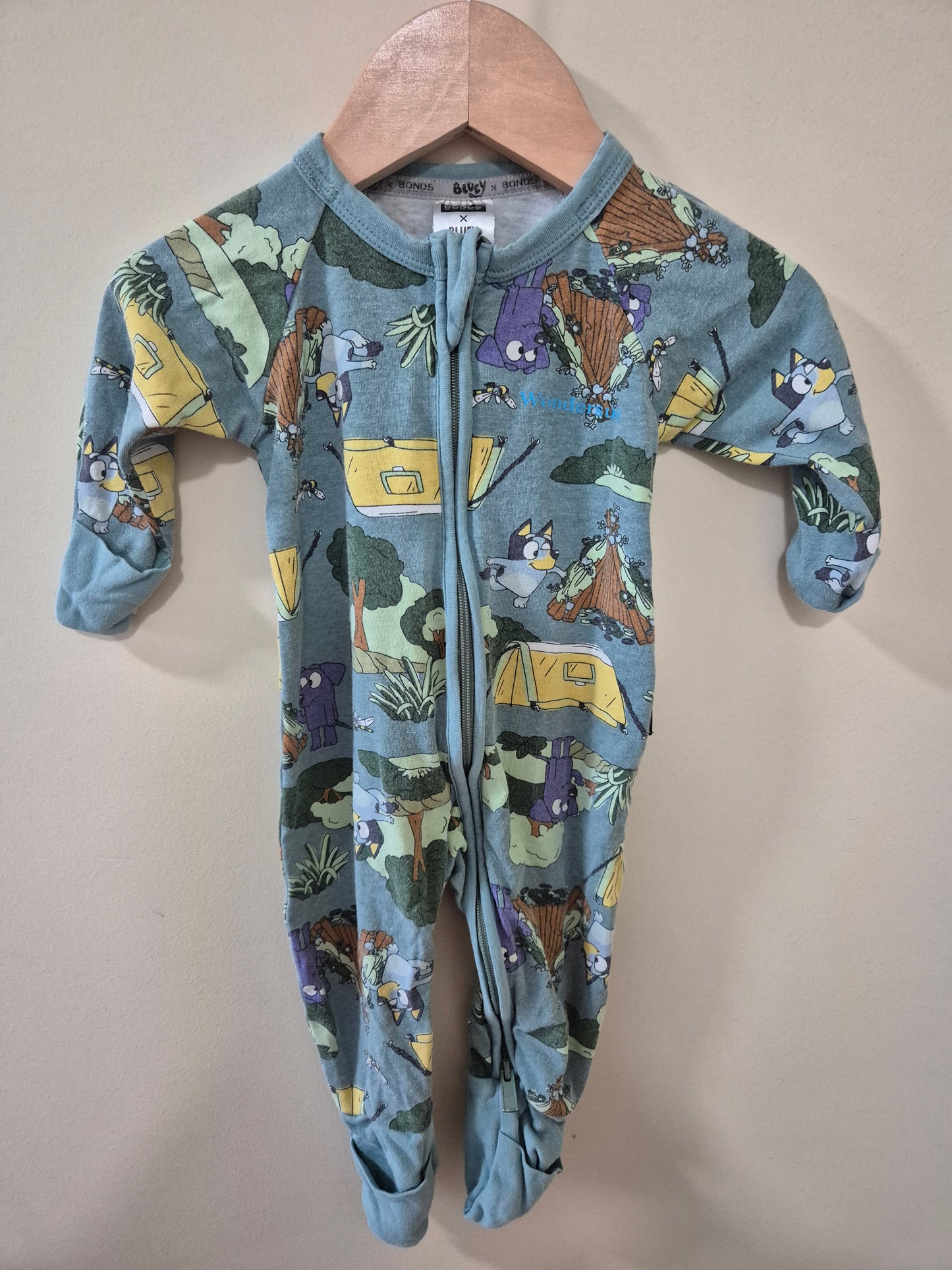 Bonds x Bluey Wondersuit Onesie 000