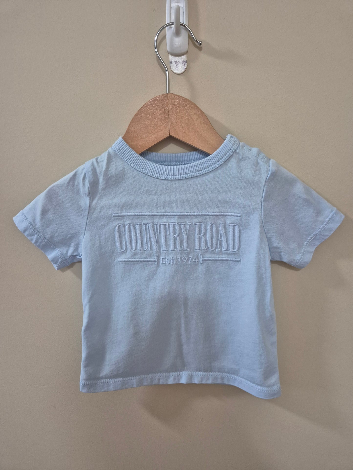 Country Road Light Blue Shirt Size 00