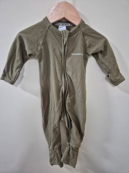 Bonds Olive Green Wondersuit Size 000