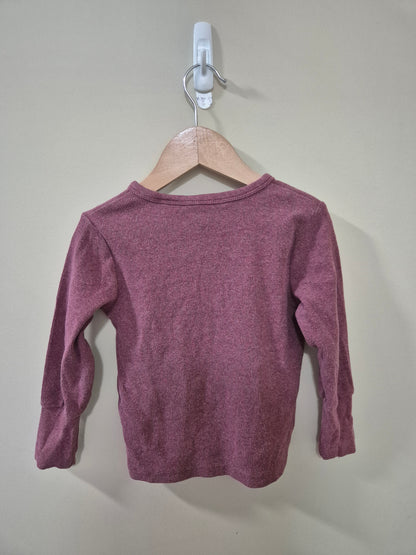 Jack & Milly Long Sleeve Maroon Shirt Size 1