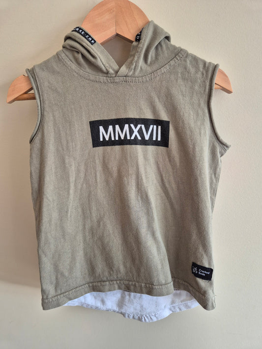 Cracked Soda Hooded Tank Shirt Size 2