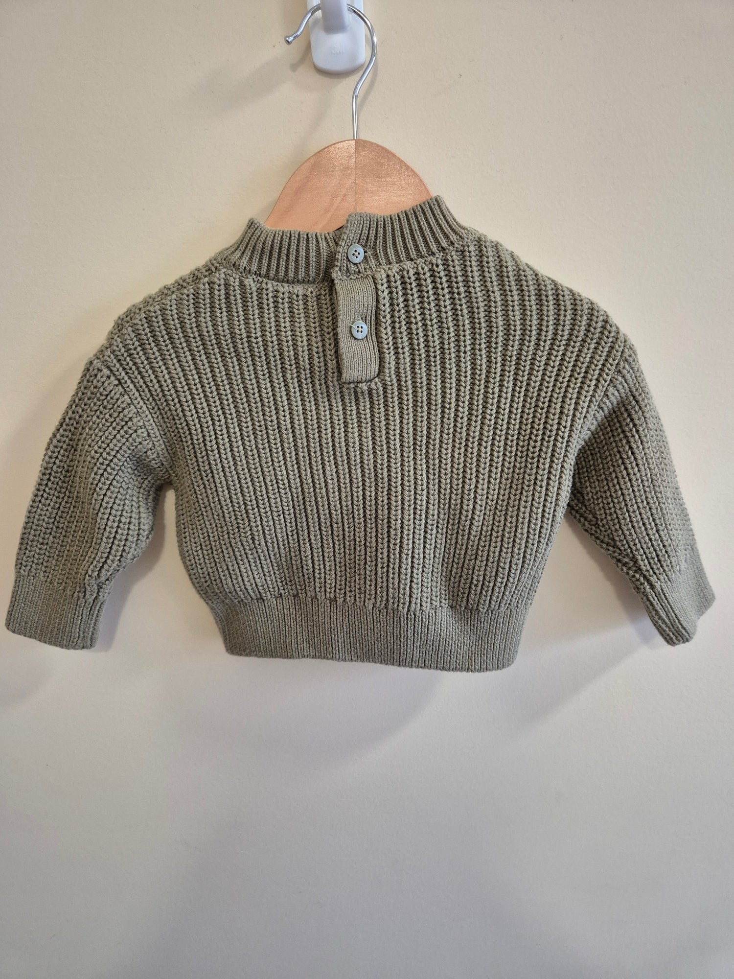 Baby Berry Green Knitted Sweater Size 000