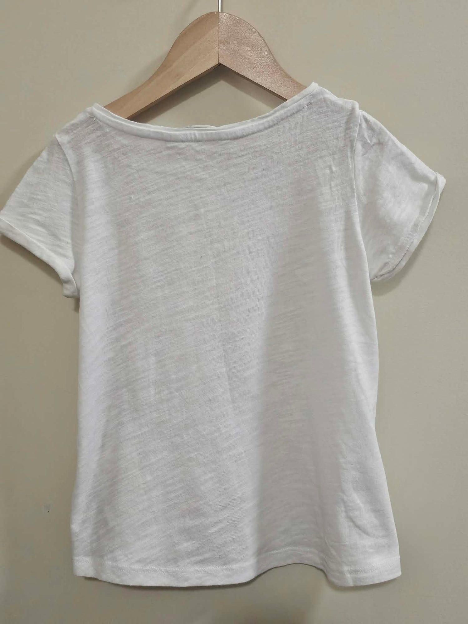 H&M Love Heart White Shirt Size 5-6