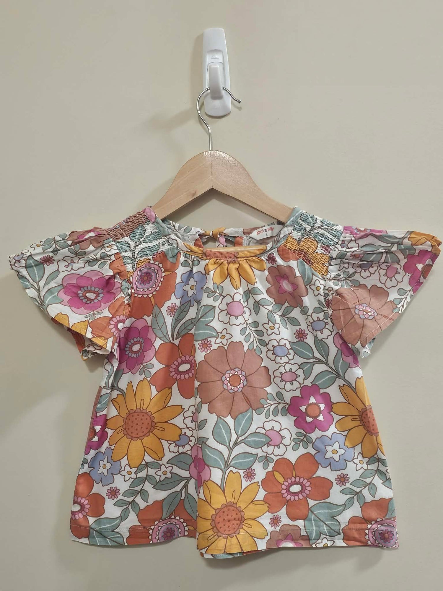 Jack & Milly Floral Shirt Size 4