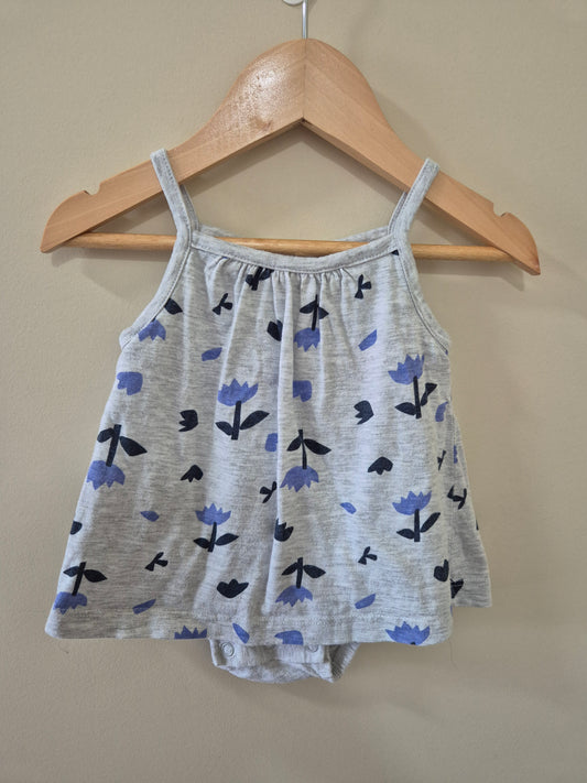 Floral Dress Bodysuit - Size 00