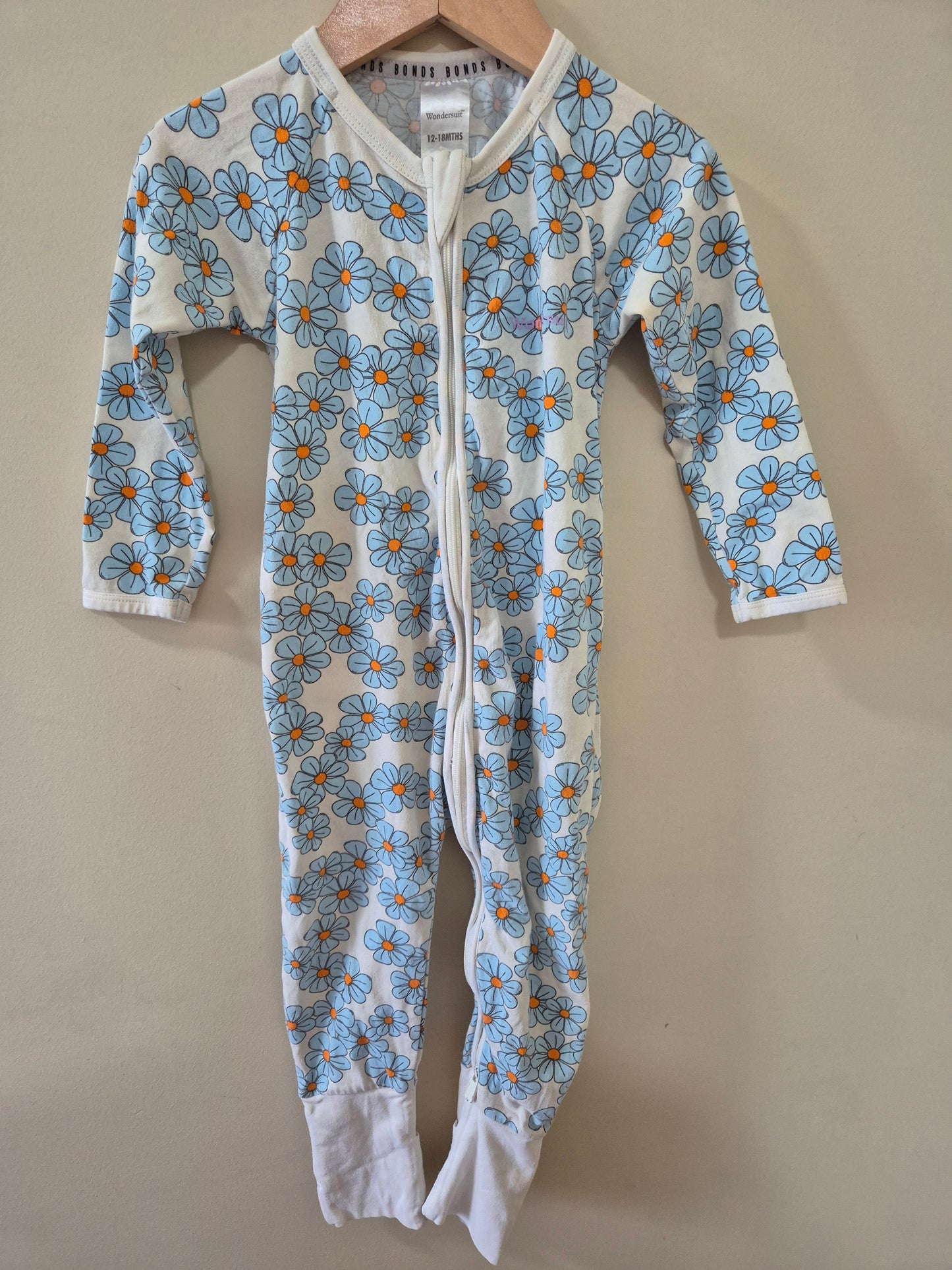 Bonds Floral Wondersuit Size 1