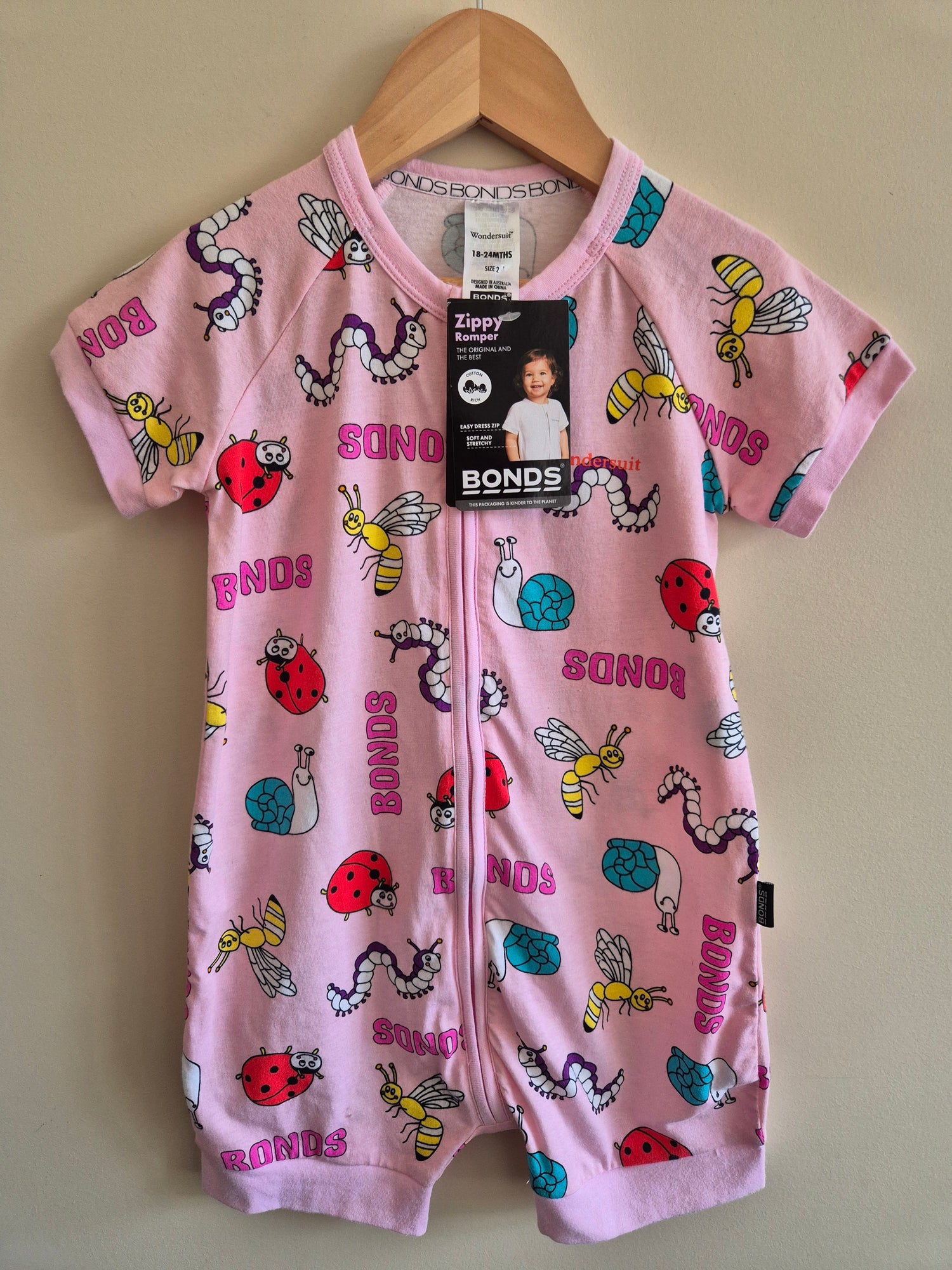BNWT Bonds Bugs Romper Size 2
