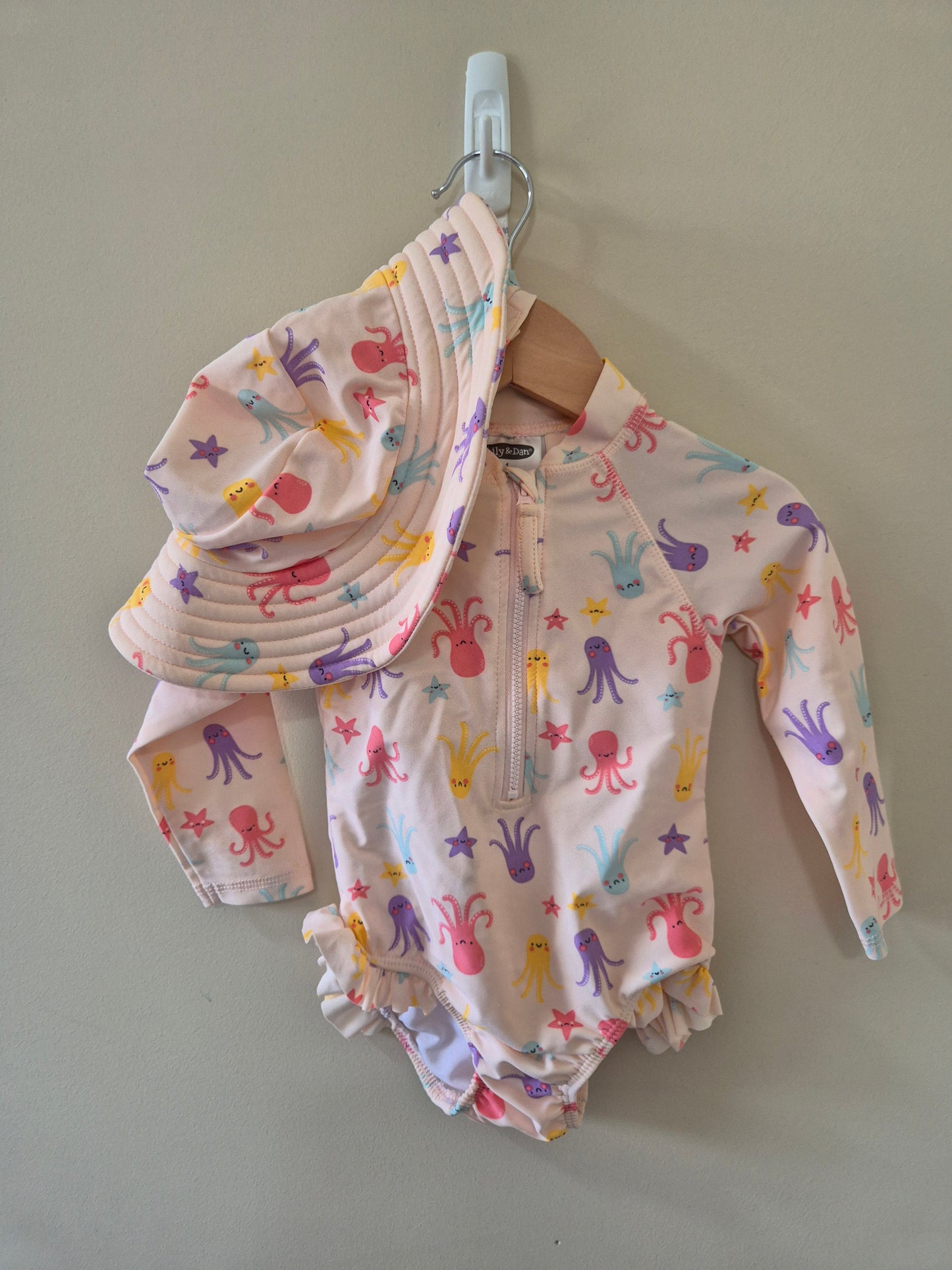 Lily & Dan Size 1 Octopus Swimwear Outfit Piece