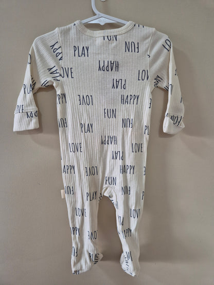 Rabbit + Bear Onesie - Size 6-9 months