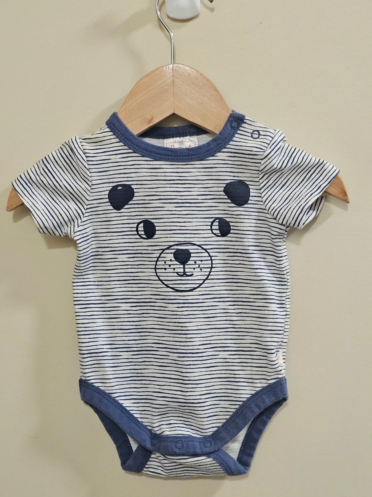 Sprout Striped Bear Bodysuit Size 000