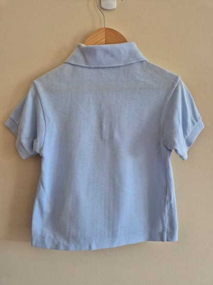Lacoste Light Blue Polo Shirt Size 2