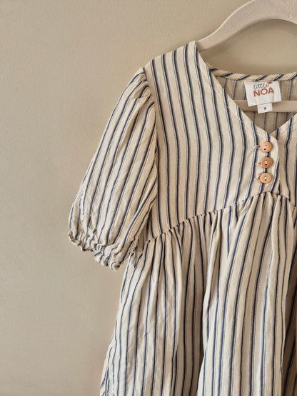 Little Noa Striped Dress - Size 6