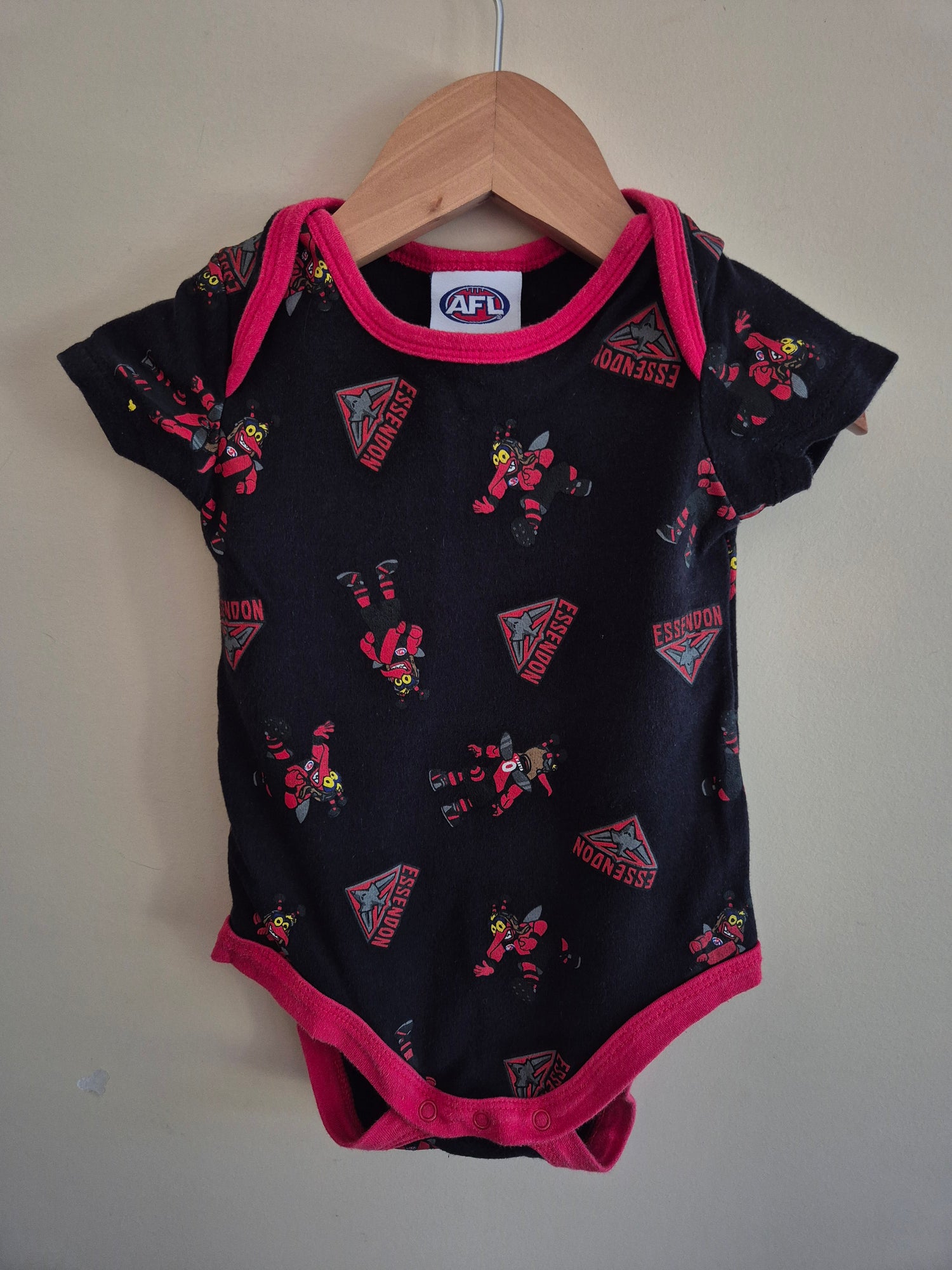 AFL Essendon Bodysuit Size 0