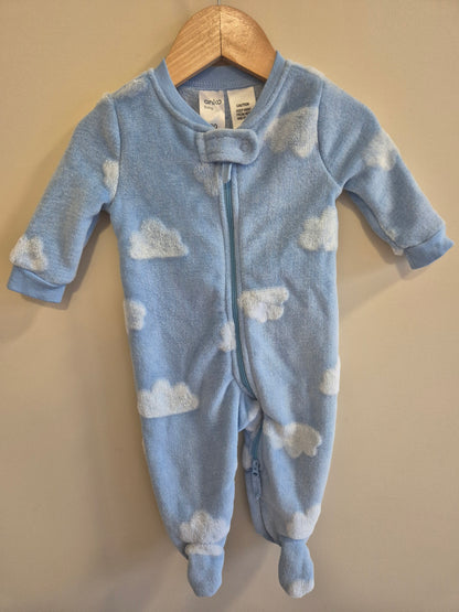 ANKO Fleeced Clouds Onesie Size 000